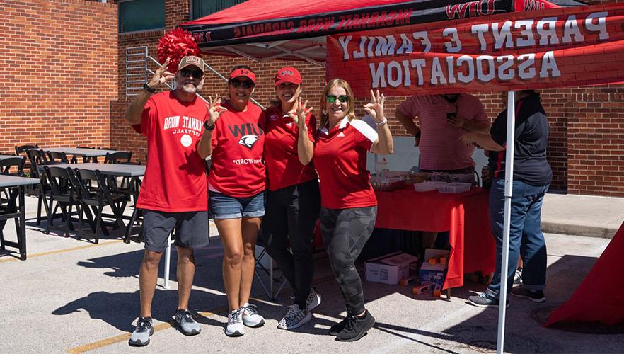 Cardinal family at UIW tailgate