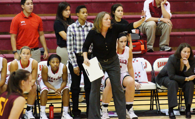 Angela Lawson coaching basketball